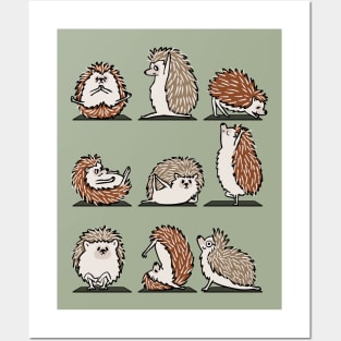 Hedgehog Yoga Posters and Art